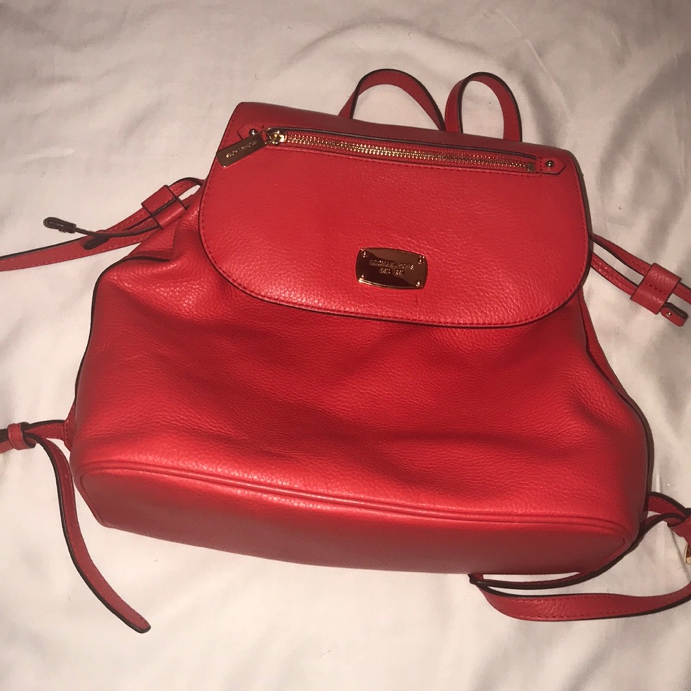 Red Michael Kors Backpack NWOT